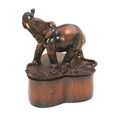 Boite Imitation Bois Eléphant - Boîte Trésor Savane