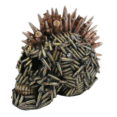 Crâne Balles Steampunk - 17 Cm