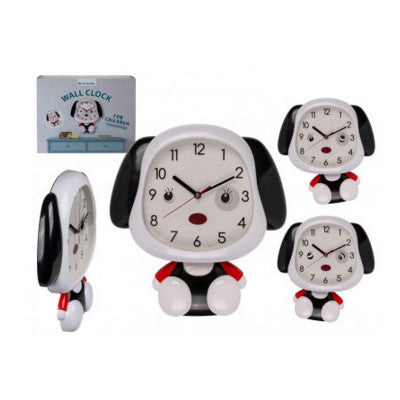 Horloge - Tête De Chien Mobile - 33 Cm