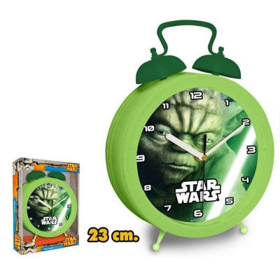 STAR WARS L'Heure De La Force - Horloge Yoda - 23 Cm