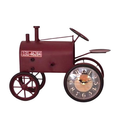 Pendule Tracteur - Bordeaux - 32 Cm