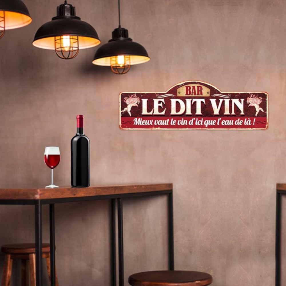 Plaque Métal Géante – Le Dit Vin
