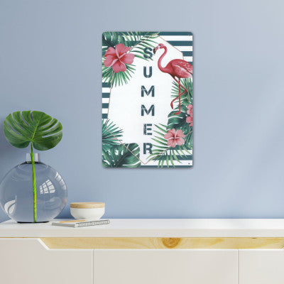 Plaque Summer - Flamand Rose