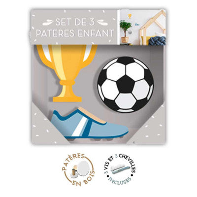 Set De 3 Patéres Enfant – Foot