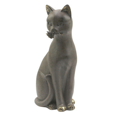 Statuette Chat Romantique - 25 Cm