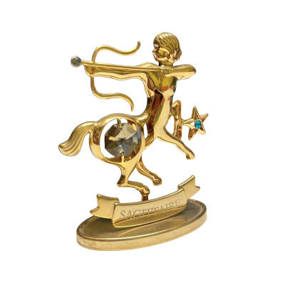 Statuette Dorée Crystocraft - Signe Du Sagittaire