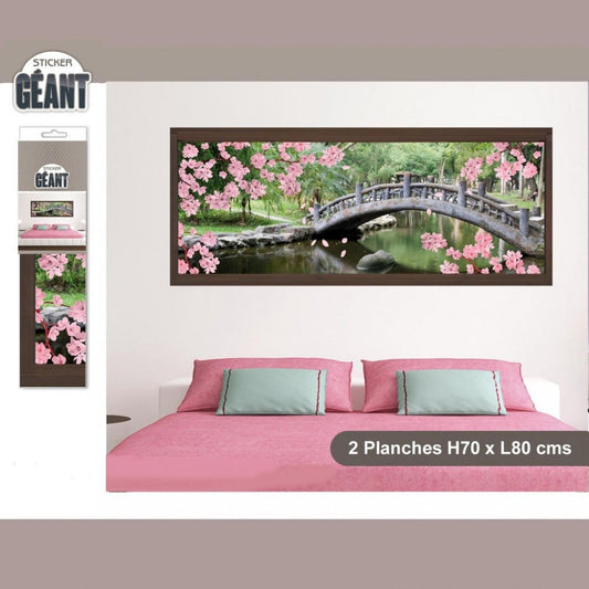 Sticker Mural Géant Avec Photographie De Jardin Zen