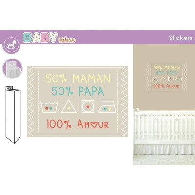 Stickers 50 X 70 Cm - 100 % Amour