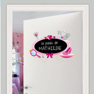Sticker Ardoise Murale Princesse | Déco Chambre Fille