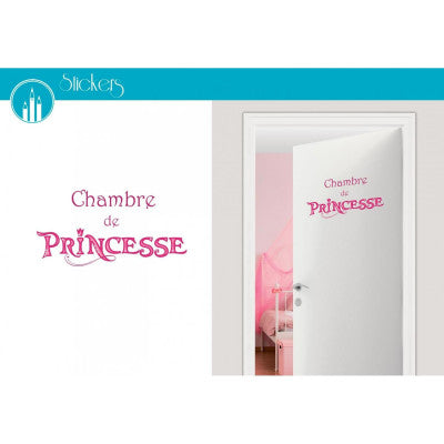 Stickers Chambre De Princesse - 1 Planche 20 X 70 Cm