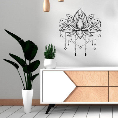 Stickers Lotus - 1 Planche 20 X 70 Cm