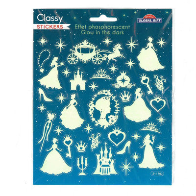 Stickers Phosphorescents Princesse - Déco Enfant Glow In The Dark
