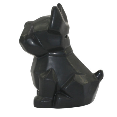 Tirelire Chien Noir 18 Cm