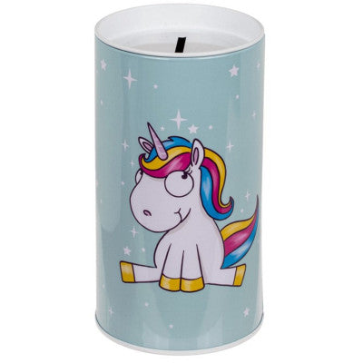 Tirelire Licorne Métal Coloris Bleu