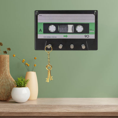  Accroche Clés Mural - Cassette Audio