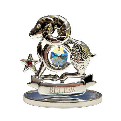  Statuette Argentée Crystocraft - Signe Du Verseau