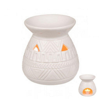  Brûle Parfum Décoratif Coloris Blanc - En Céramique