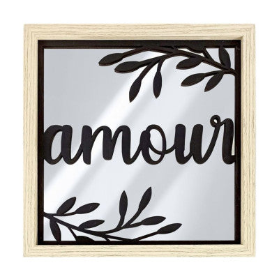  Cadre En Bois Avec Miroir - Amour
