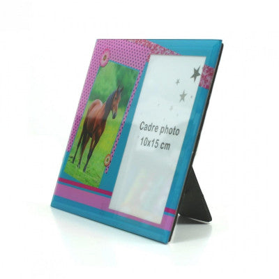  Cadre Photo 10 X 15 Cm - Cheval Et Fleurs
