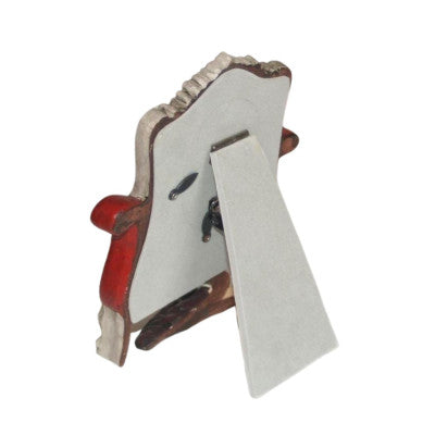  Cadre Photo Chat Fauteuil Rouge - 18 X 14 Cm