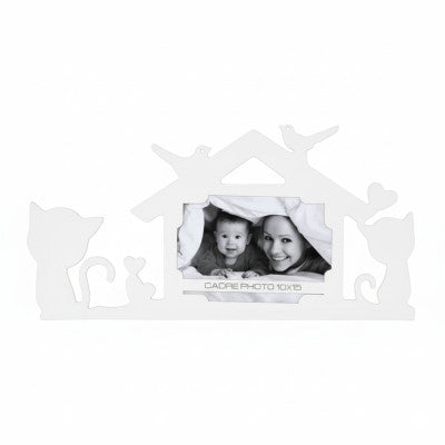  Cadre Photo - Stickers Blanc