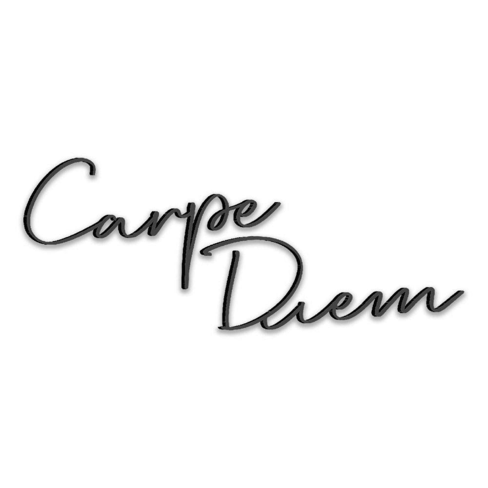  Carpe Diem Déco Murale Métal - 88 Cm