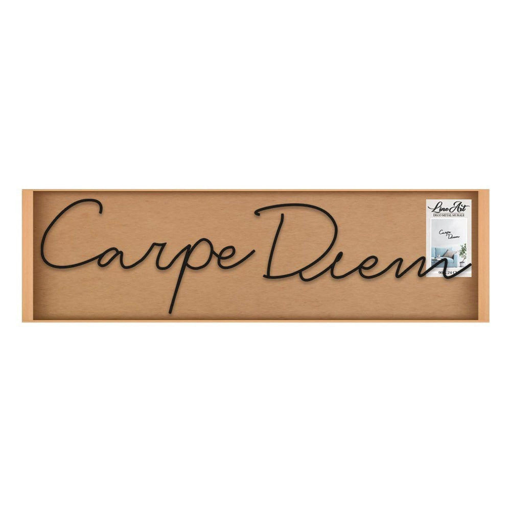  Carpe Diem Déco Murale Métal - 88 Cm
