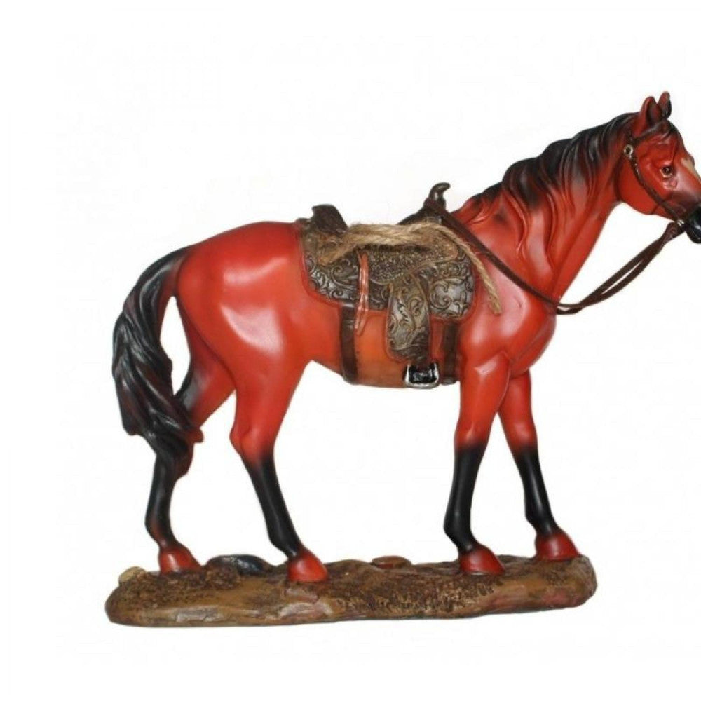  Cheval Avec Selle - 19 Cm