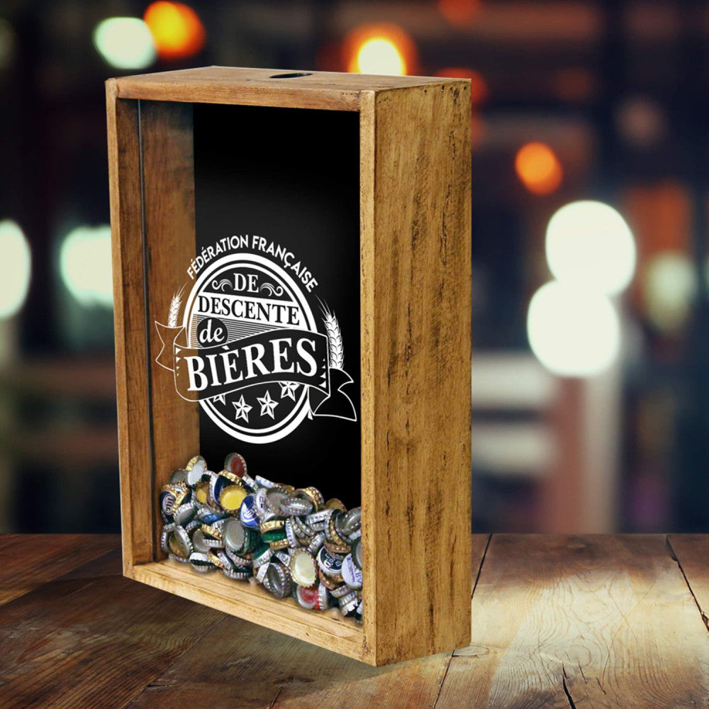  Collecteur De Capsules De Bières En Bois