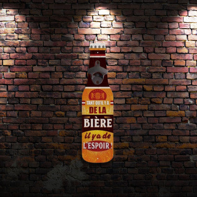  Décapsuleur Mural - Tant Qu'il Y A De La Bière