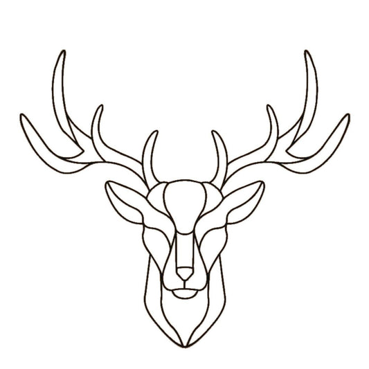  Déco Murale En Métal Cerf - 54 Cm