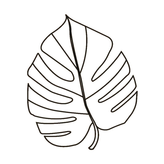  Déco Murale En Métal Feuille De Monstera - 70 Cm