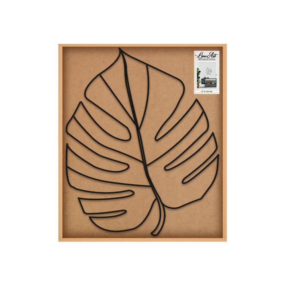  Déco Murale En Métal Feuille De Monstera - 70 Cm