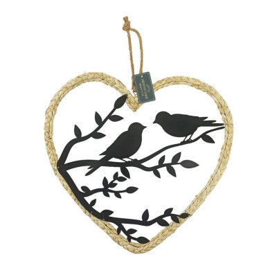  Décoration à Suspendre - Coeur Oiseaux