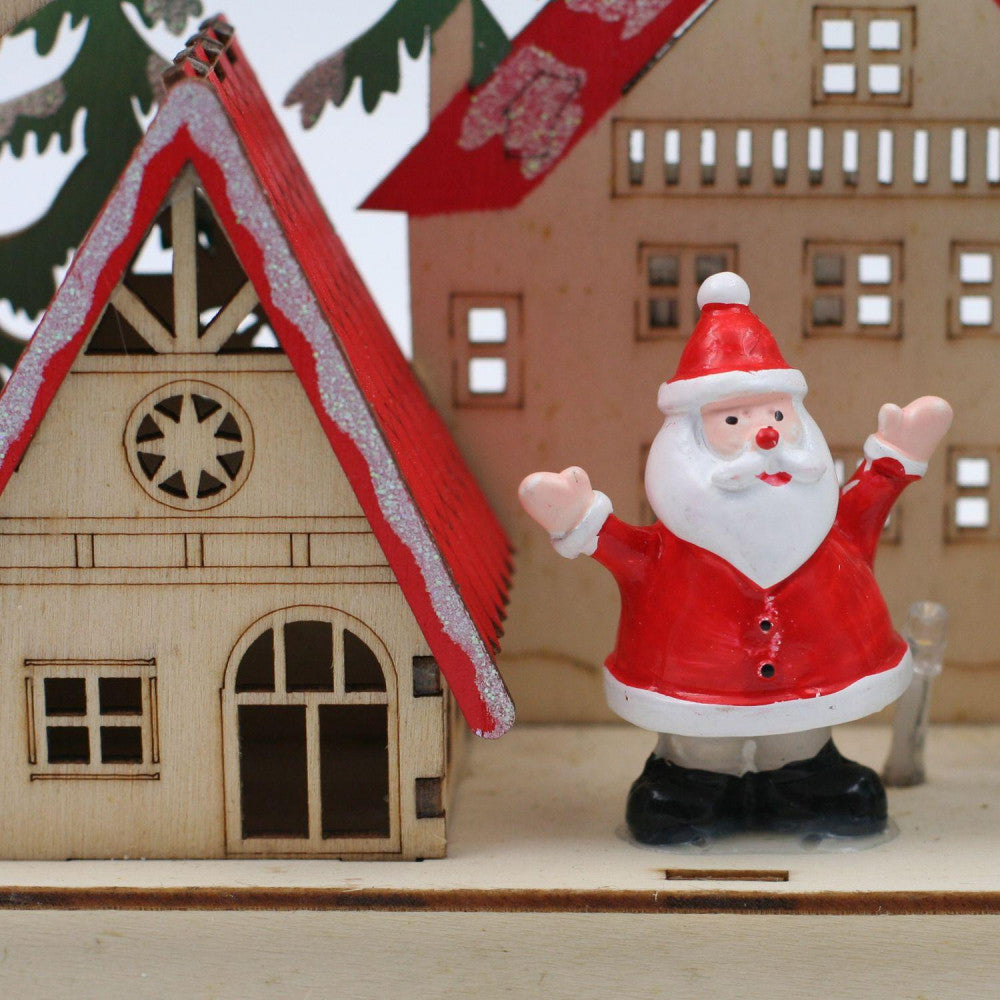  Décoration De Noël Arche En Bois Lumineux - Village Du Père Noël