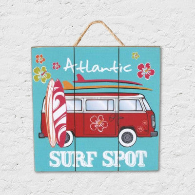 Décoration Murale Carré En Bois - Surf Spot