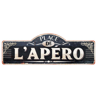  Enseigne Murale Vintage "L'Apéro"