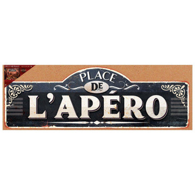  Enseigne Murale Vintage "L'Apéro"