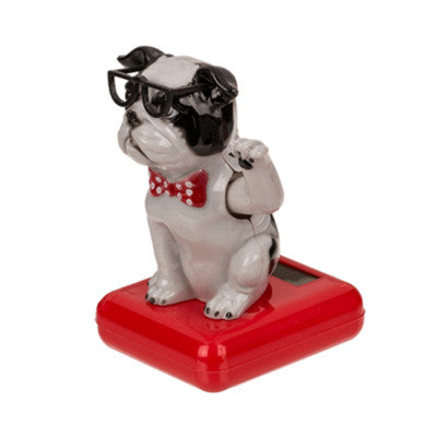  Figurine Mobile Solaire Bulldog