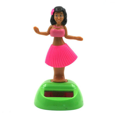  Figurine Solaire Mobile - Danseuse Hawaïenne Rose