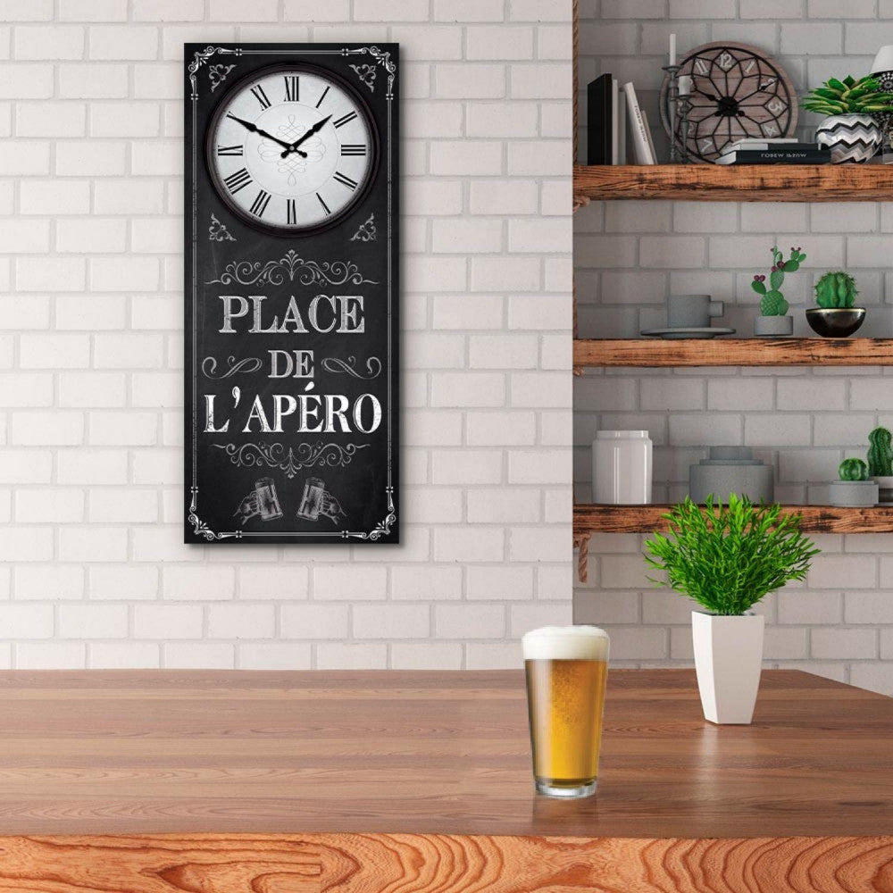  Horloge En Bois 70 Cm - Place De L'Apéro