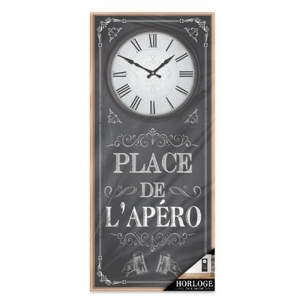  Horloge En Bois 70 Cm - Place De L'Apéro