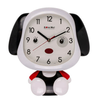  Horloge - Tête De Chien Mobile - 33 Cm