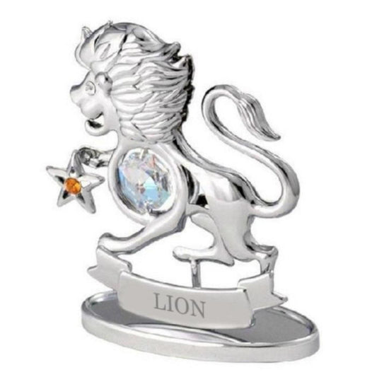  Lion - Signe Du Zodiaque Chromé - Crystocraft