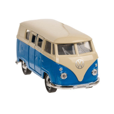  Miniature Combi VW T1 Bleu - Bus Métal 11 Cm