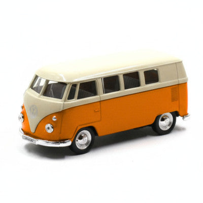  Miniature Combi VW T1 Orange - Bus Métal 11 Cm
