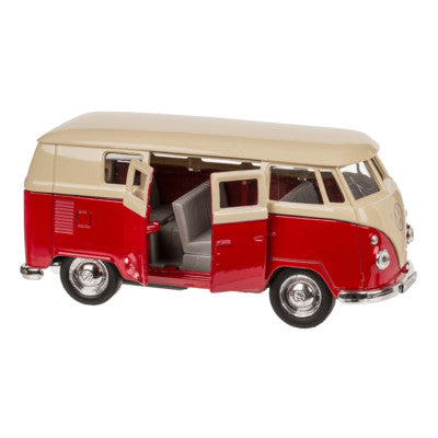 Miniature Combi VW T1 Rouge - Bus Métal 11 Cm