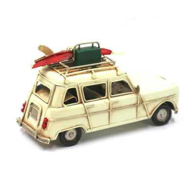  Miniature Voiture Vintage 4L Été - 12 Cm