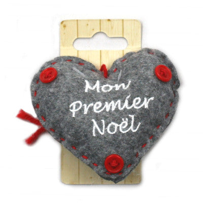  Mon Premier Noël - Suspension De Noël En Forme De Coeur