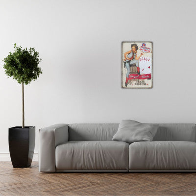  Panneau En Métal 20 X 30 Cm - Royal Flush
